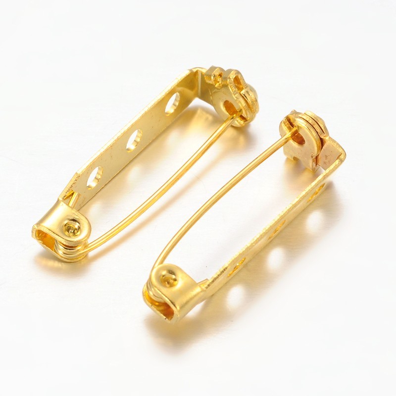 Broche épingle sécurité création bijoux 27mm ( 10 Pièces )