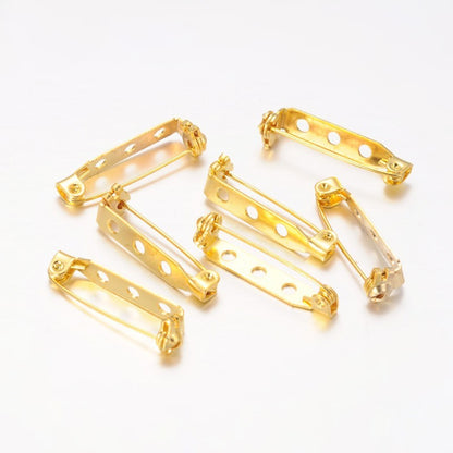 Broche épingle sécurité création bijoux 27mm ( 10 Pièces )
