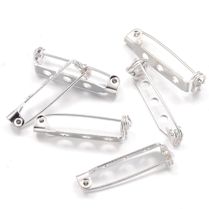 Broche épingle sécurité création bijoux 27mm ( 10 Pièces )