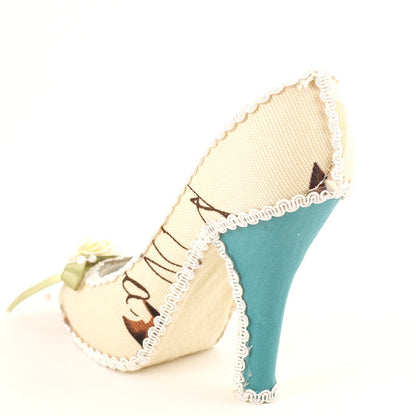 Porte bague escarpin multicolore