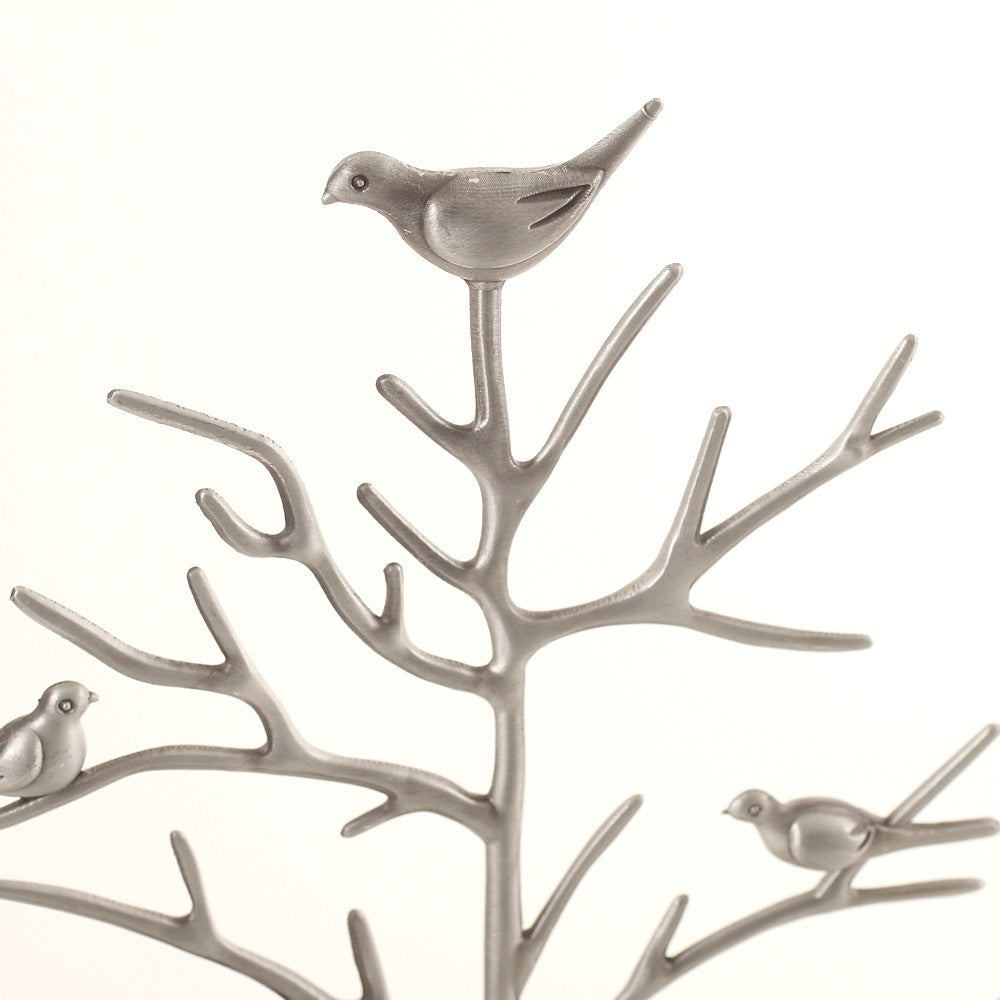 Porte bijoux arbre métal avec corbeille