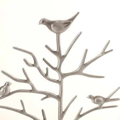 Porte bijoux arbre métal avec corbeille