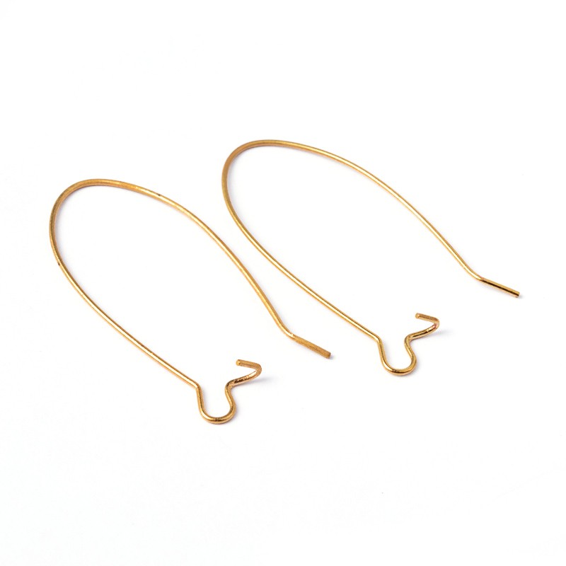 Attache boucle d'oreille crochet 43 mm (50 pièces)