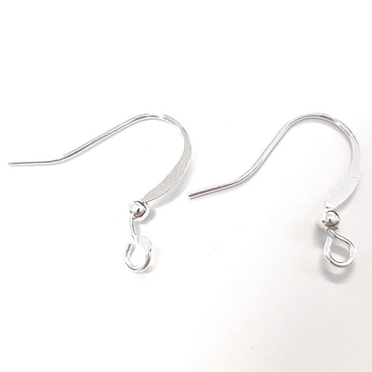 Crochets boucle d'oreille 15 mm avec boule (20 pièces)