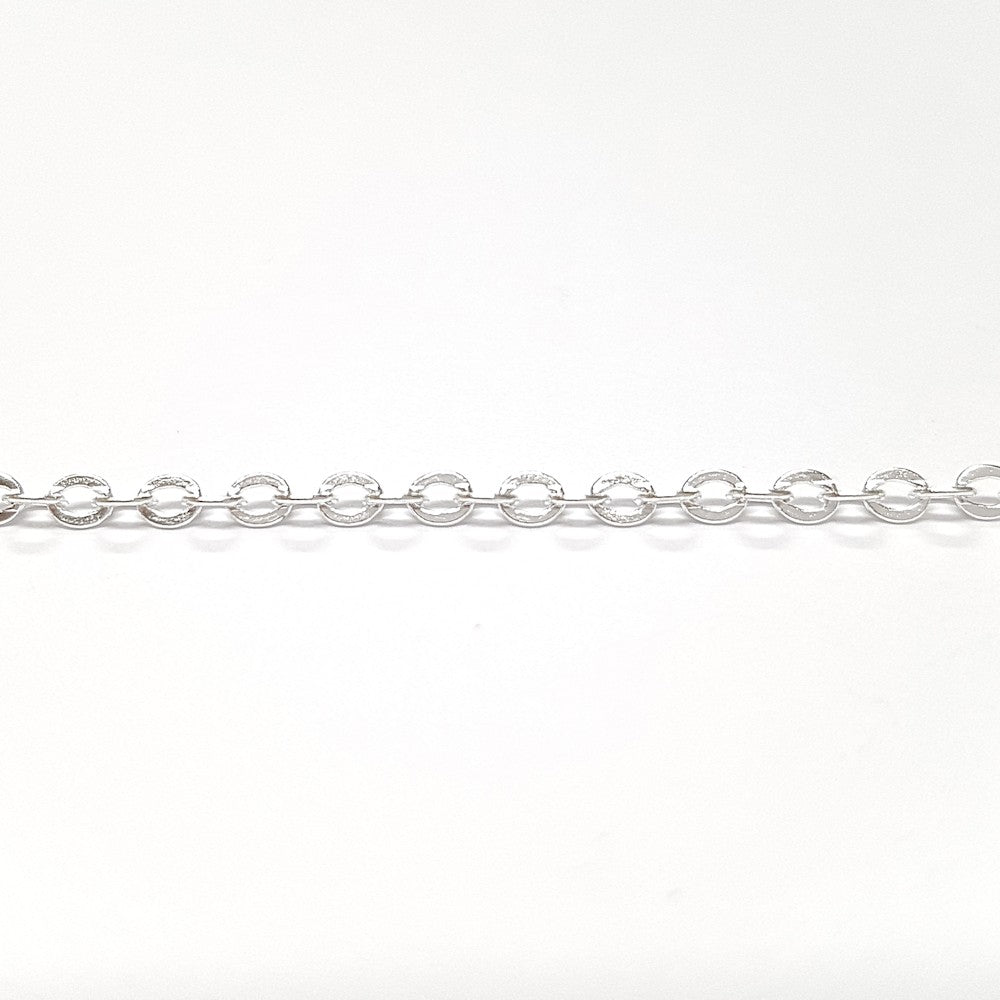 Chaine ronde à maillons croisés 2,5 x 2 mm (1 mètre)