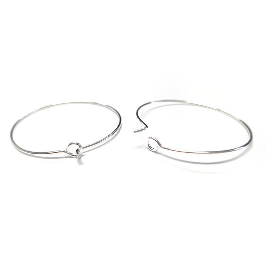Boucle d'oreille créole cerceaux 30 mm (10 pièces)