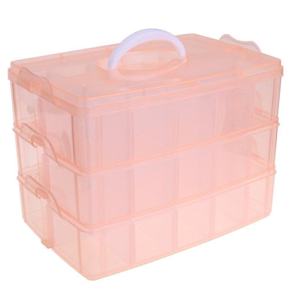Boite de rangement plastique bijoux apprêts 30 compartiments