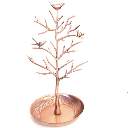 Porte bijoux arbre métal avec corbeille