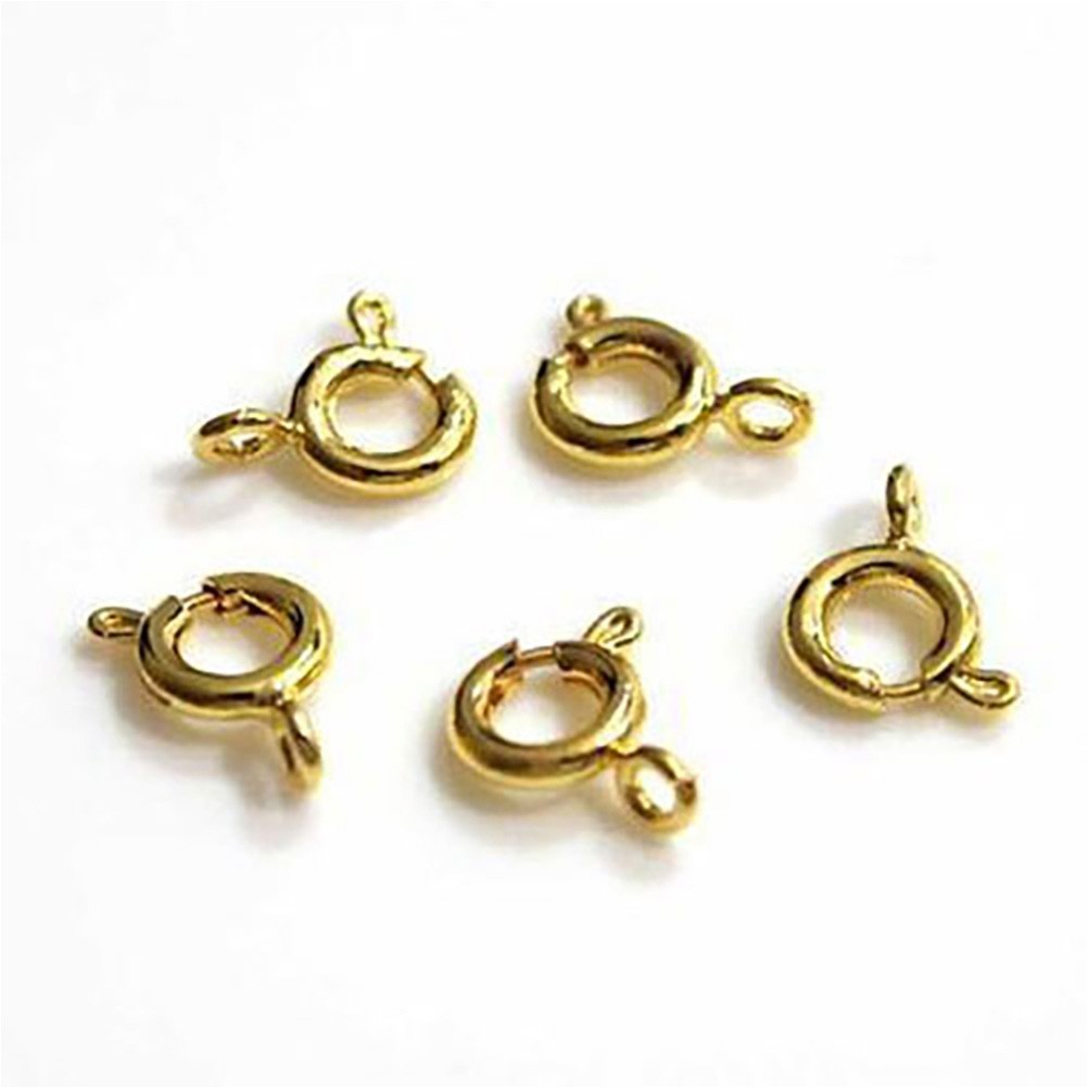 Fermoir à ressort rond 9mm ( 10 Pièces )