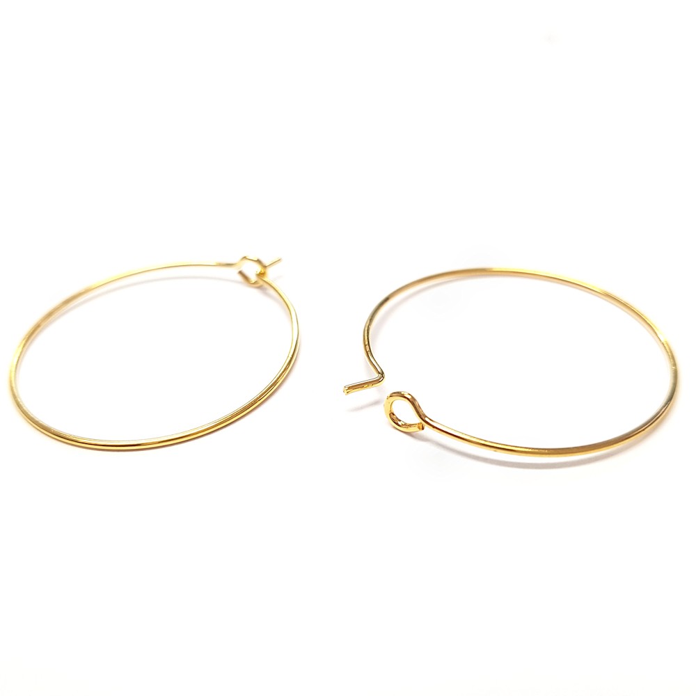 Boucle d'oreille créole cerceaux 30 mm (10 pièces)