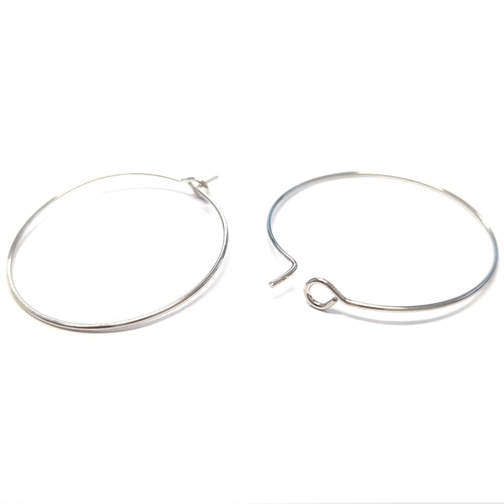 Boucle d'oreille créole cerceaux 30 mm (10 pièces)