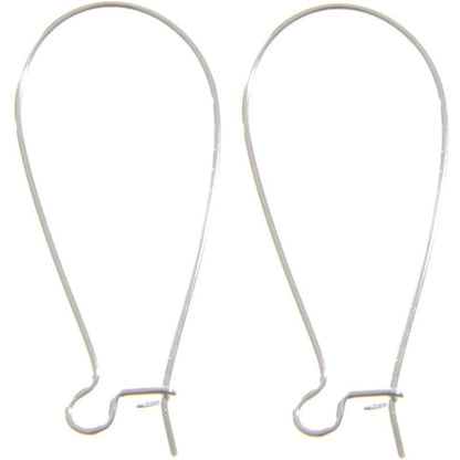 Attache boucle d'oreille crochet 33 mm (50 pièces)