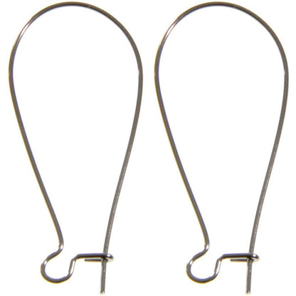 Attache boucle d'oreille crochet 33 mm (50 pièces)