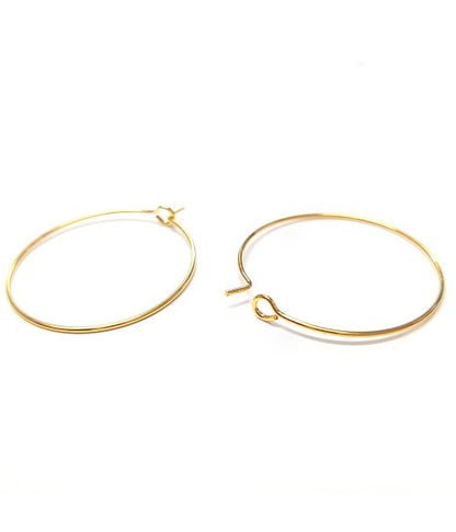 Boucle d'oreille créole cerceaux 30 mm (10 pièces)