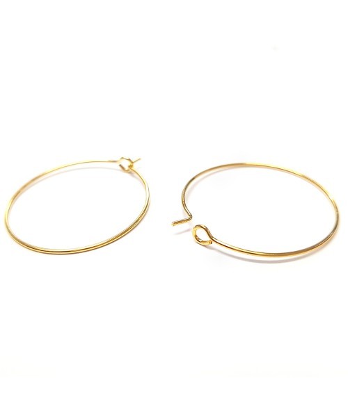 Boucle d'oreille créole cerceaux 30 mm (10 pièces)