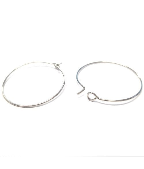 Boucle d'oreille créole cerceaux 30 mm (10 pièces)