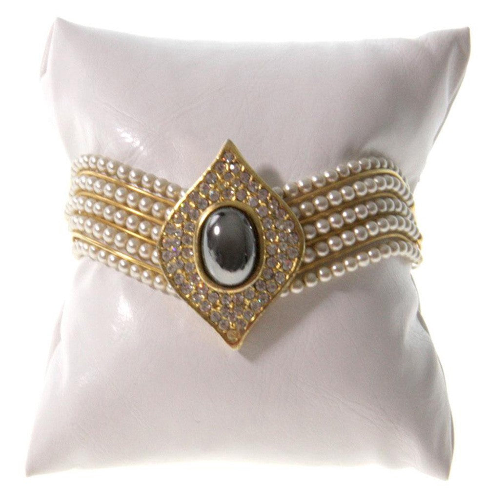 Coussin bracelet en simili cuir 8 x 8 cm lot de 20 pièces