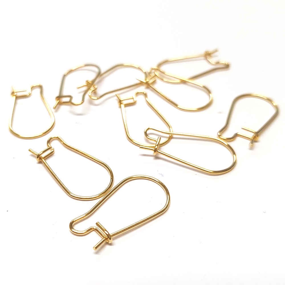Crochets boucles d'oreilles acier inox 20 x 10.5 mm (10 pièces)