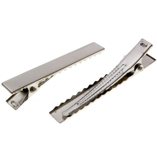 Pince crocodile barrette cheveux 75 x 8.5 mm (10 Pièces)