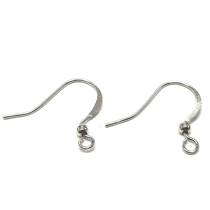Crochets boucle d'oreille 15 mm avec boule (20 pièces)