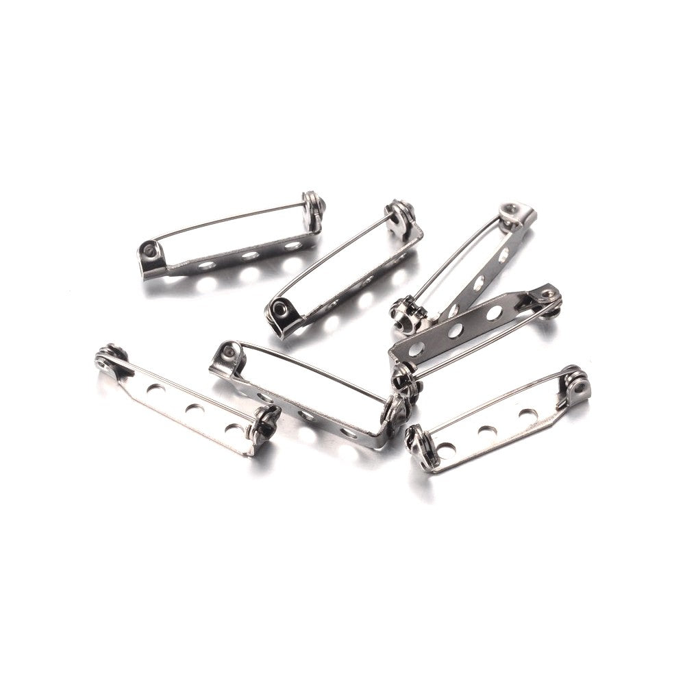 Broche épingle sécurité création bijoux 27mm ( 10 Pièces )