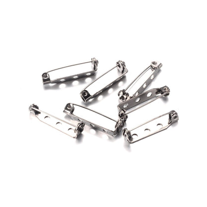 Broche épingle sécurité création bijoux 27mm ( 10 Pièces )