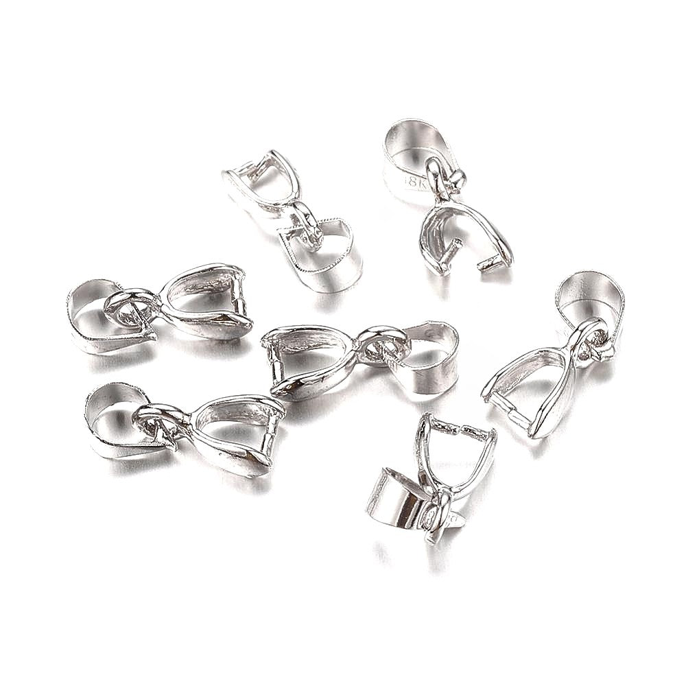 Bélière attache pendentif 13x4 mm ( 10 Pièces )