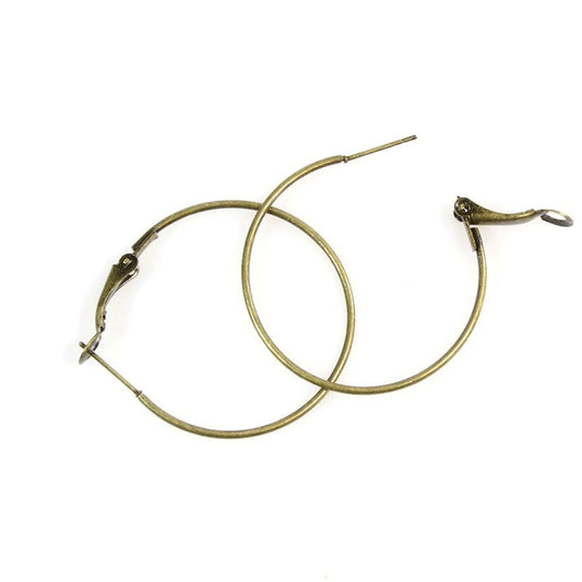 Boucle d'oreille créole support bijoux 35 mm (10 pièces)