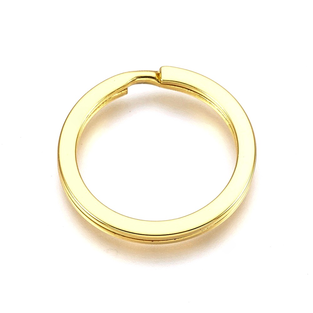 Anneaux support porte clé 25 mm doré