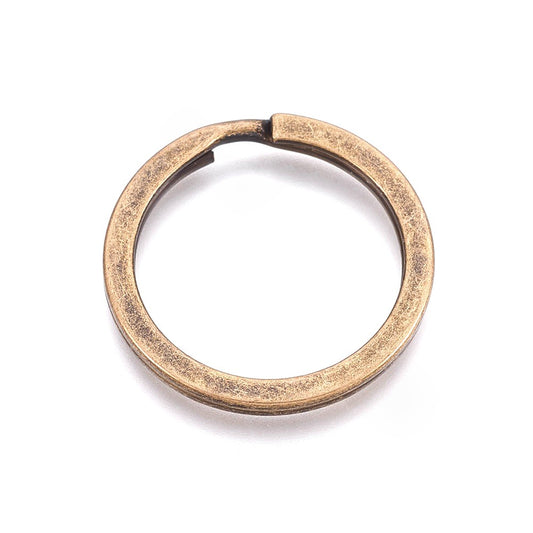 Anneaux support porte clé 25 mm bronze