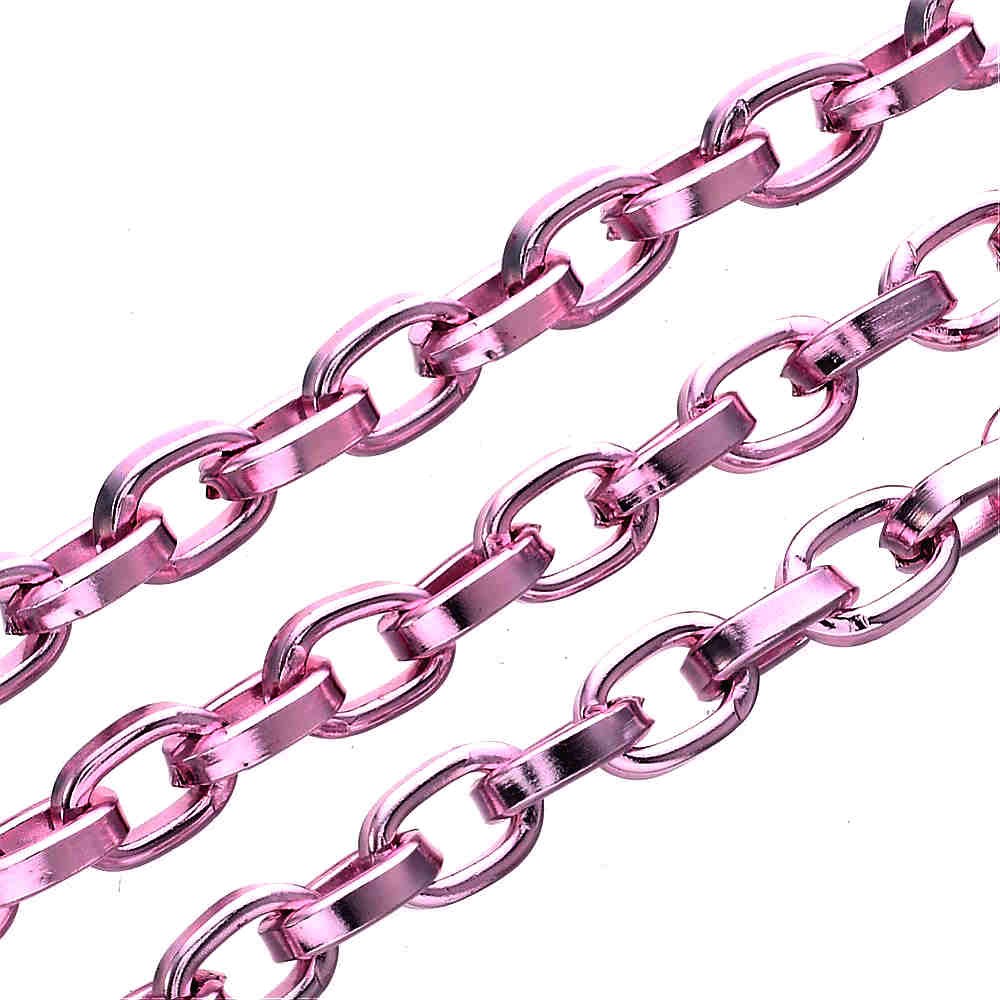 Chaine bijoux à mailles forçat 8 x 5,5 mm (1 mètre)