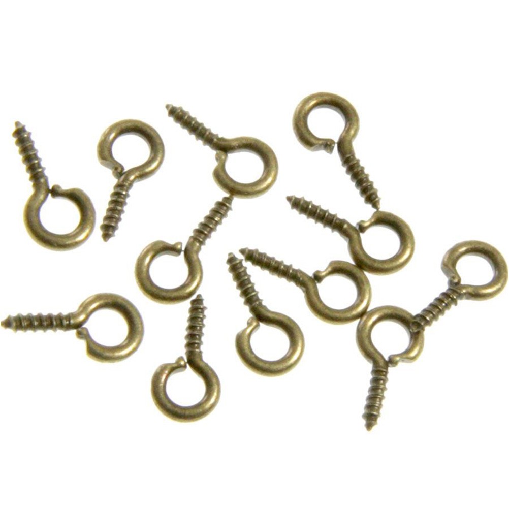 Piton à vis pour création bijoux 10 mm (100 pièces)