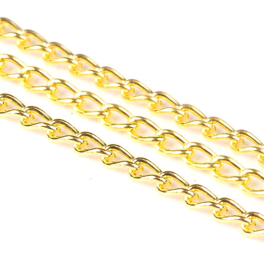 Chaine maille 3.5x2 mm dorée