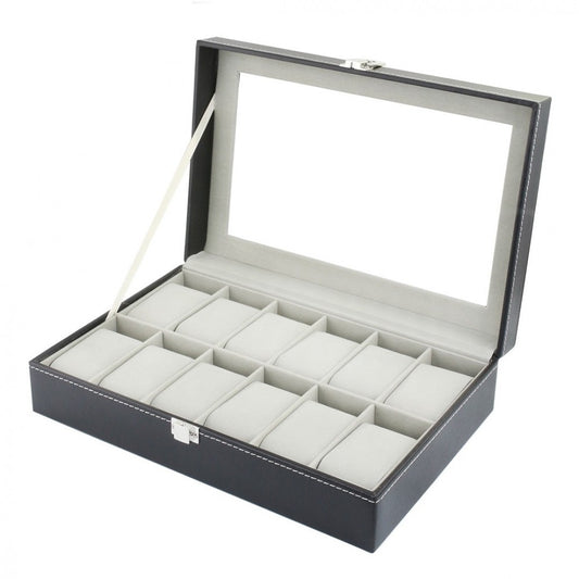 Coffret à montres pour ranger et exposer 12 montres