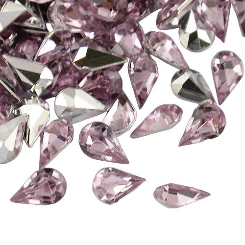 Strass bijoux acrylique Goutte 5 x 3 mm (50 pièces)