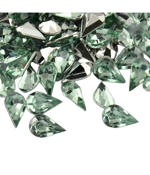 Strass bijoux acrylique Goutte 5 x 3 mm (50 pièces)