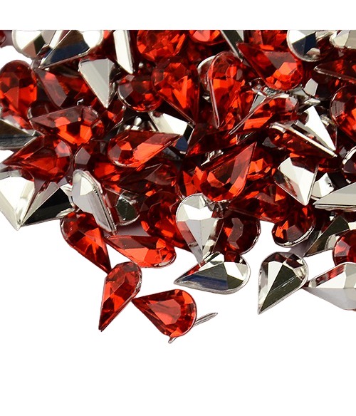 Strass bijoux acrylique Goutte 5 x 3 mm (50 pièces)