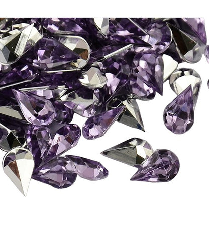 Strass bijoux acrylique Goutte 5 x 3 mm (50 pièces)