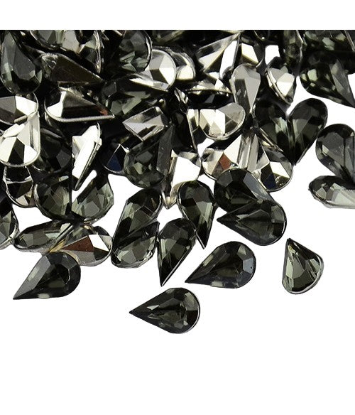 Strass bijoux acrylique Goutte 5 x 3 mm (50 pièces)