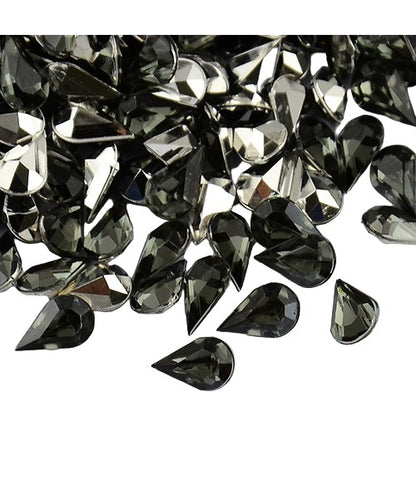 Strass bijoux acrylique Goutte 5 x 3 mm (50 pièces)