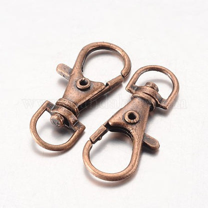 Mousqueton porte clé rotatif 35 mm (5 pièces)