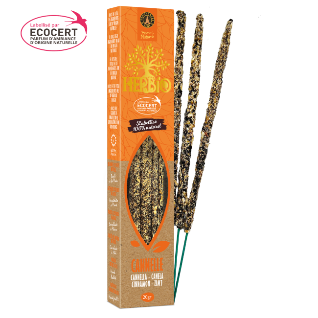 Encens Smudge Herbio – 100% Naturel | Purification, Résines & Huiles Essentielles | Certifié Ecocert – Paquet 20g (60 min)
