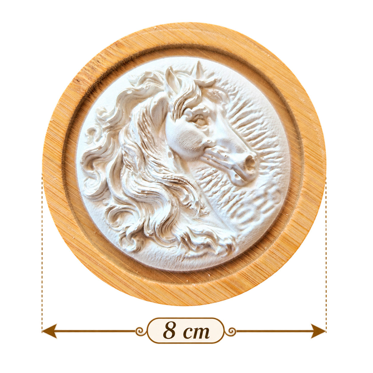 Diffuseur de parfum Tête de Cheval sur support en bambou