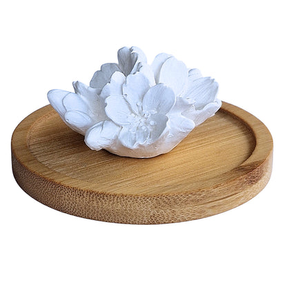 Diffuseur de parfum fleur de cerisier en plâtre céramique artisanale – Diffusion à froid sans flamme