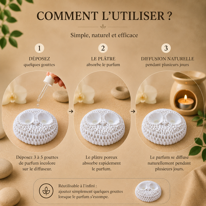 🦉 Trio de Chouettes & Hiboux – Diffuseurs de Parfum Artisanaux en Plâtre Céramique