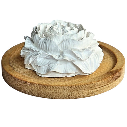 Diffuseur de parfum en plâtre céramique – Pivoine MM artisanale pour une diffusion à froid naturelle