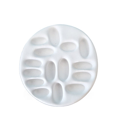 Plateau bagues artisanal en plâtre céramique – Plateau bijoux décoratif