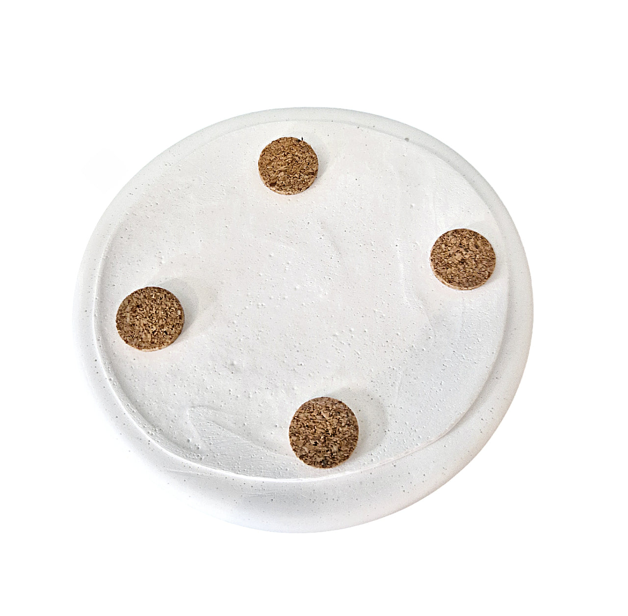 Plateau bagues artisanal en plâtre céramique – Plateau bijoux décoratif