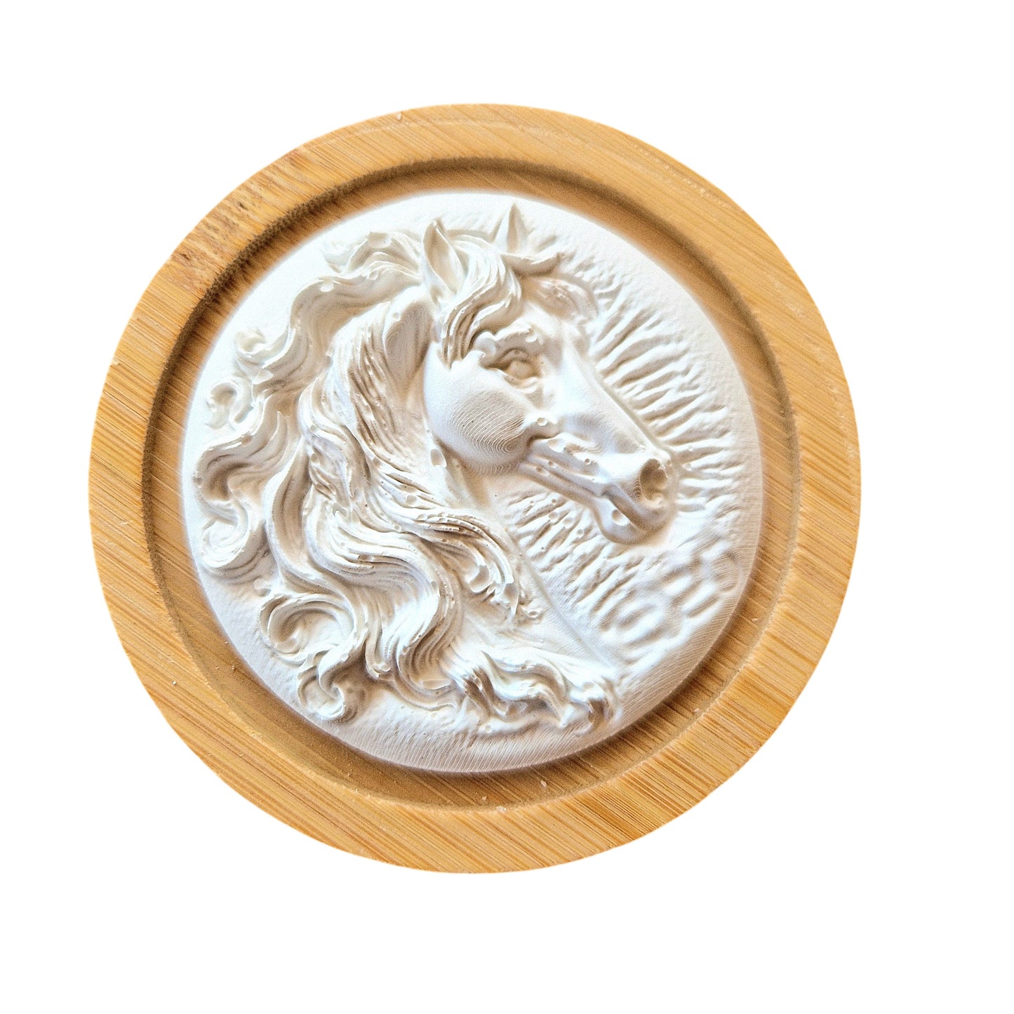 Diffuseur de parfum Tête de Cheval sur support en bambou