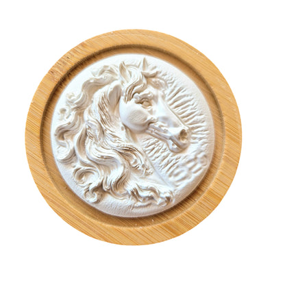 Diffuseur de parfum Tête de Cheval sur support en bambou